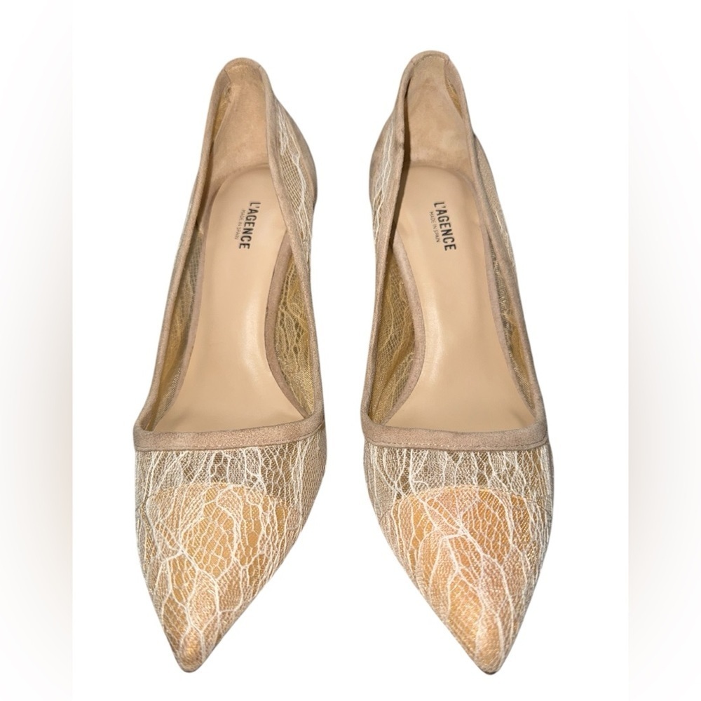 L’AGENCE Simone Lace Pumps - Picture 3 of 8
